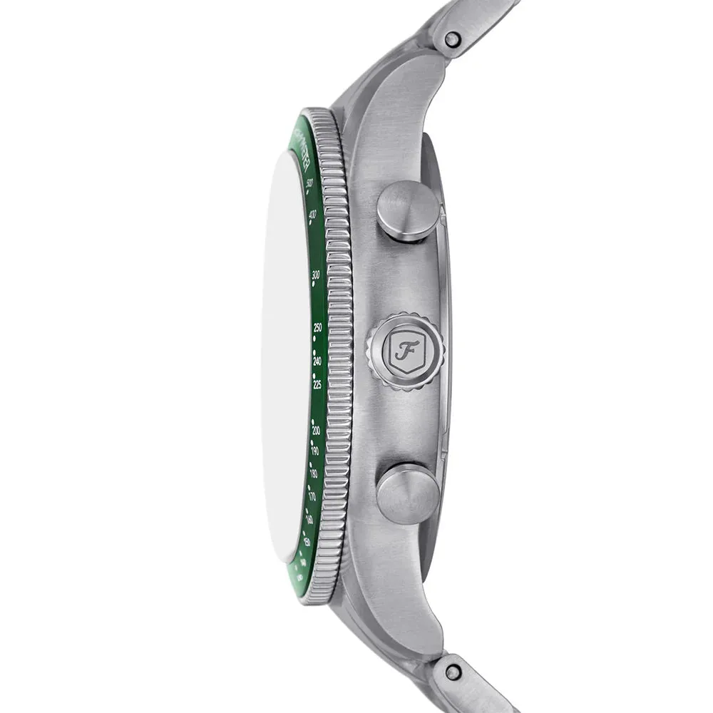 Fossil Sport Tourer Gents Green Dial Chronograph Watch